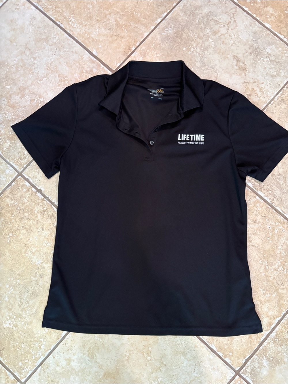 Life Time Black Polo Shirt